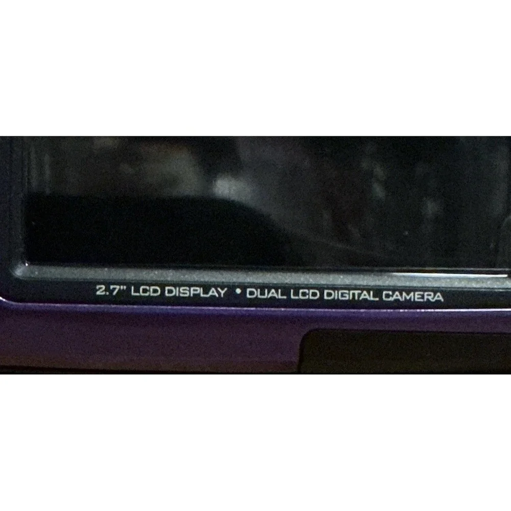 Polaroid iS085 Dual LCD Digital Camera 16.0 Megapixel Purple With Bag Tested
